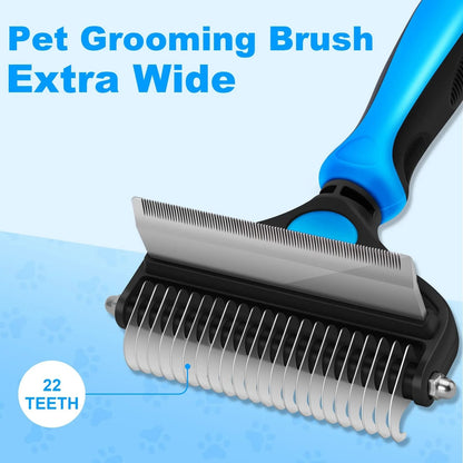🐾 Professional Deshedding Tool for Dogs & Cats – Gentle, Efficient & Fur-Free Home ✨💖（Big Sale）