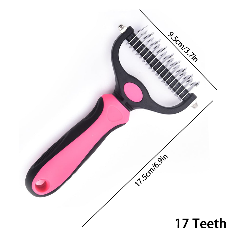 🐾 Professional Deshedding Tool for Dogs & Cats – Gentle, Efficient & Fur-Free Home ✨💖（Big Sale）