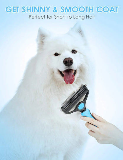 🐾 Professional Deshedding Tool for Dogs & Cats – Gentle, Efficient & Fur-Free Home ✨💖（Big Sale）
