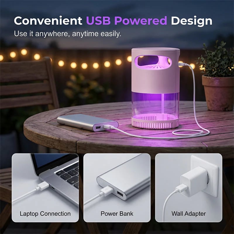 🦟🔥LAST DAY SALE 58% OFF-Mosquito Killer Lamp – quiet, USB, chemical-free. 50K+ sold! 🔇🌙